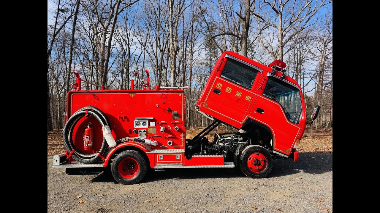 JDM 2000 Isuzu Elf 4×4 Crew Cab Fire Truck 5 Speed