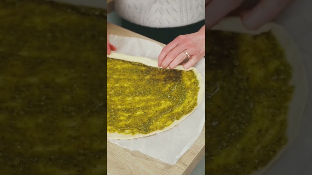 petits palmiers ap&eacute;ritifs au pesto, avec seulement 2 ingr&eacute;dients ❤️🤤#cuisine #apero #photoculinaire