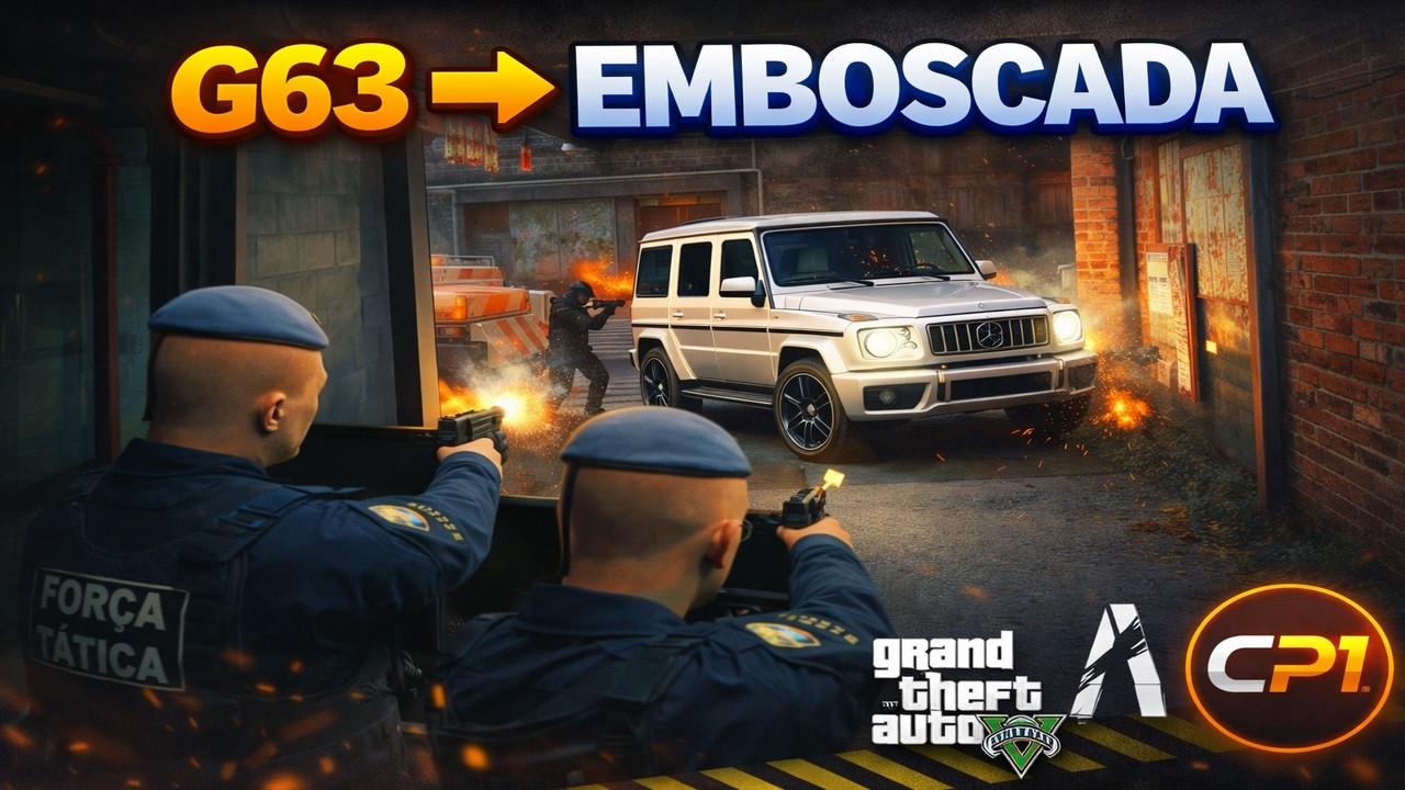 G63 BLINDADA, POSSÍVEL EMBOSCADA E TIROTEIO PESADO! GTA RP FIVEM