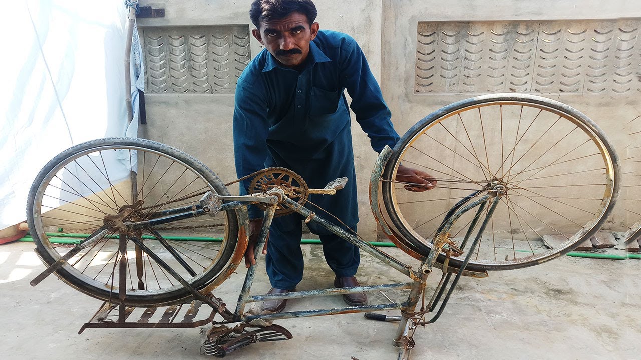 RESTORATION of an Old Rusted Bicycle - VERY RUSTY Bike Full Restoration