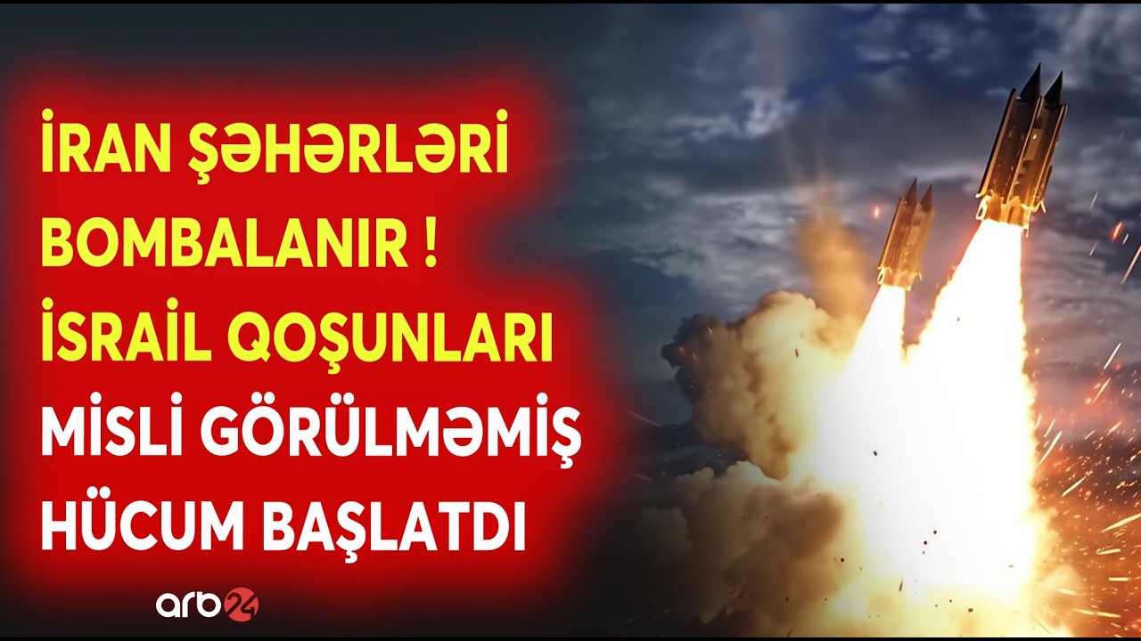 SON DƏQİQƏ! İrana KÜTLƏVİ ZƏRBƏLƏR ENDİRİLİR - BU ŞƏHƏRLƏR BOMBALANIR - Tehrandan CAVAB HƏMLƏSİ...