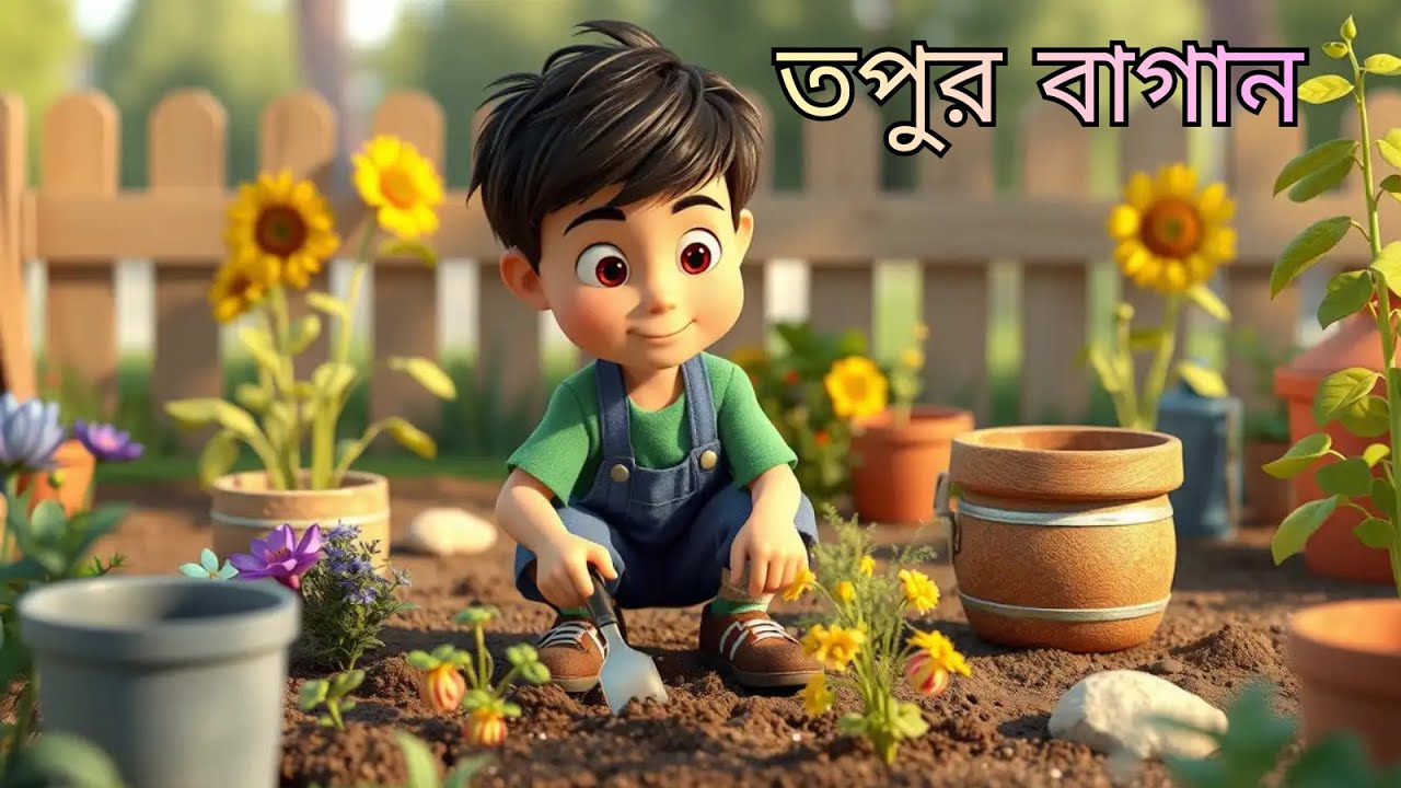 তপুর বাগান| ধৈর্য ধরার শিক্ষা | বাচ্চাদের নতুন শিক্ষামূলক গল্প