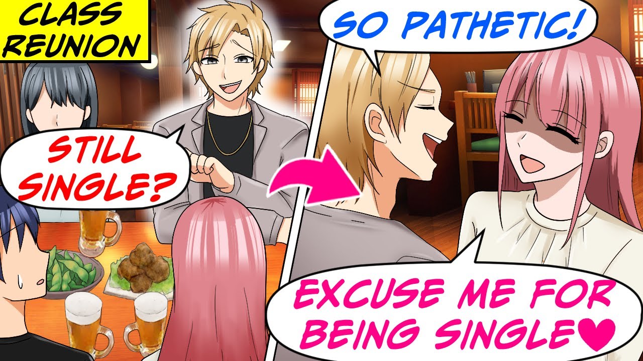 Returned to Hometown But Made Fun Of For Being Single at the Reunion... [RomCom Manga Dub Comic]