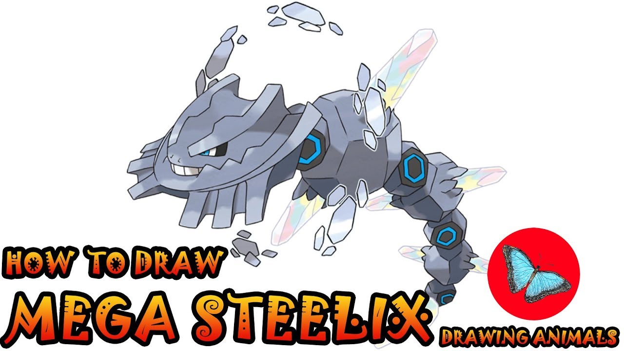 How To Draw Mega Steelix Pokemon | Drawing Animals