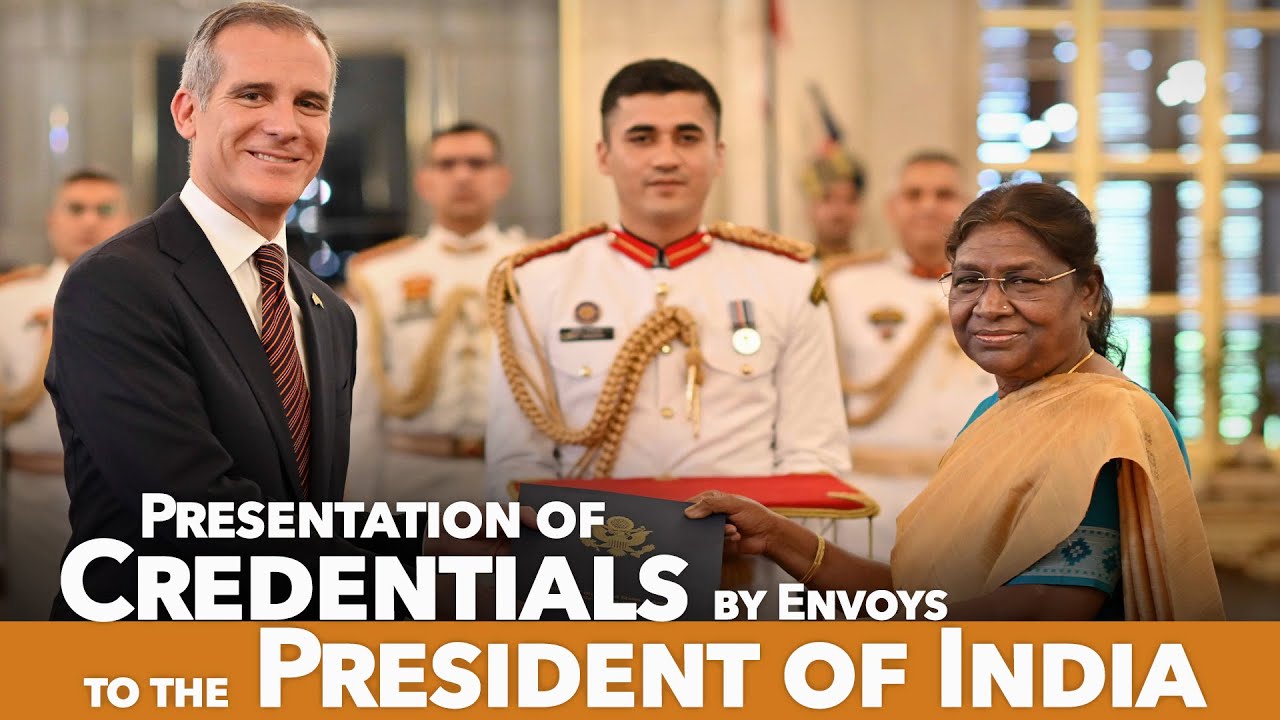 Envoys of three nations present Credentials to the President of India