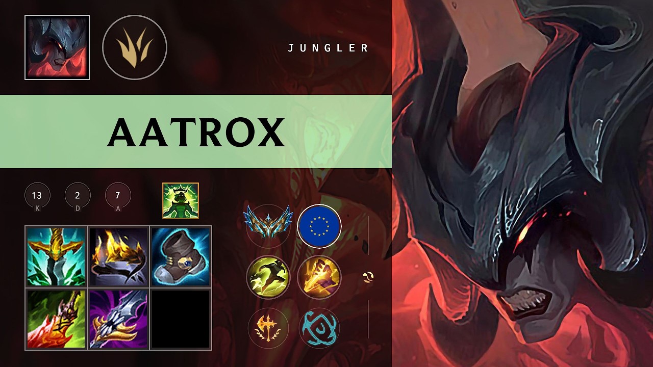 Aatrox Jungle vs Jarvan IV - EUW Challenger Patch 26.10