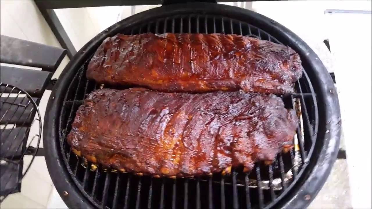 St  Louis Spare Ribs on Akorn Grill
