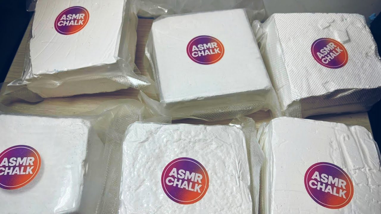 Let's Try Yiouasmrchalk! Jumbo Blocks Gymchalk ASMR Satisfying Relaxing Sleepaid 😌 