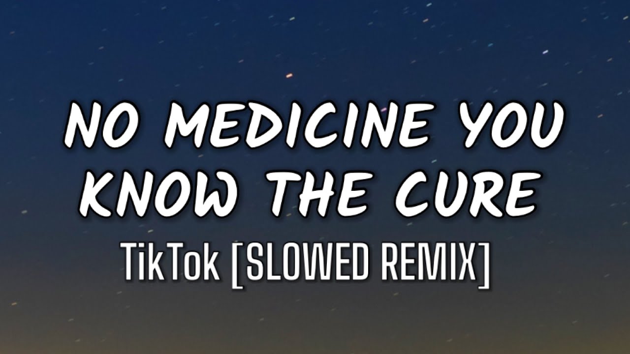 Spooky Black - no medicine you know the cure (Lyrics) (VAGUE003 remix) [TikTok Song slowed]