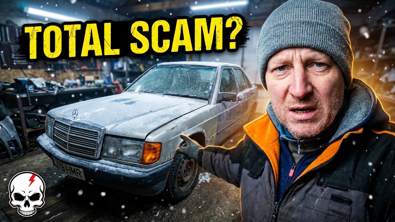 Меня обманули?! Mercedes 190E за 500 фунтов стерлингов, найденный в сарае.