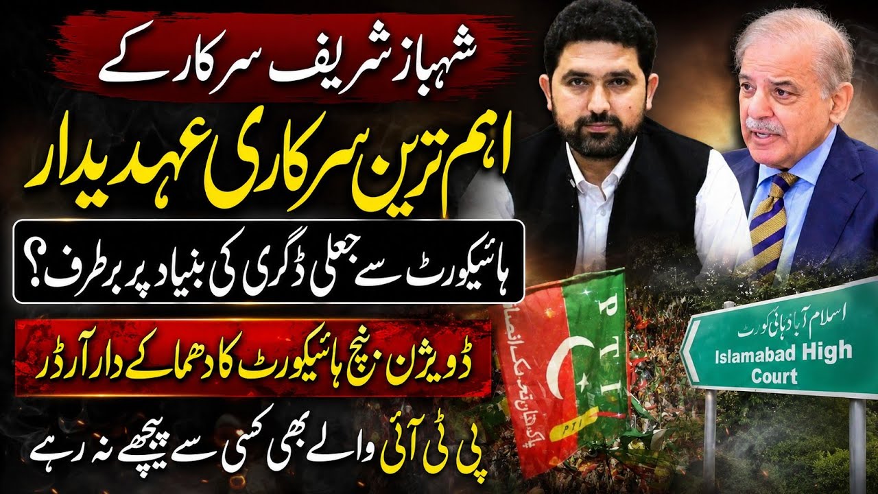Key official of Shahbaz&rsquo;s administration dismissed by High Court over a fake degree? PTI. Imran khan