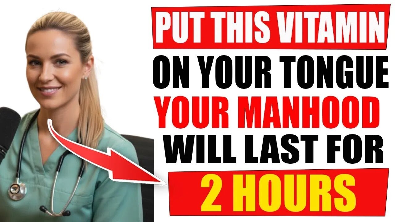 PUT This VITAMIN Under Your Tongue For Testosteron