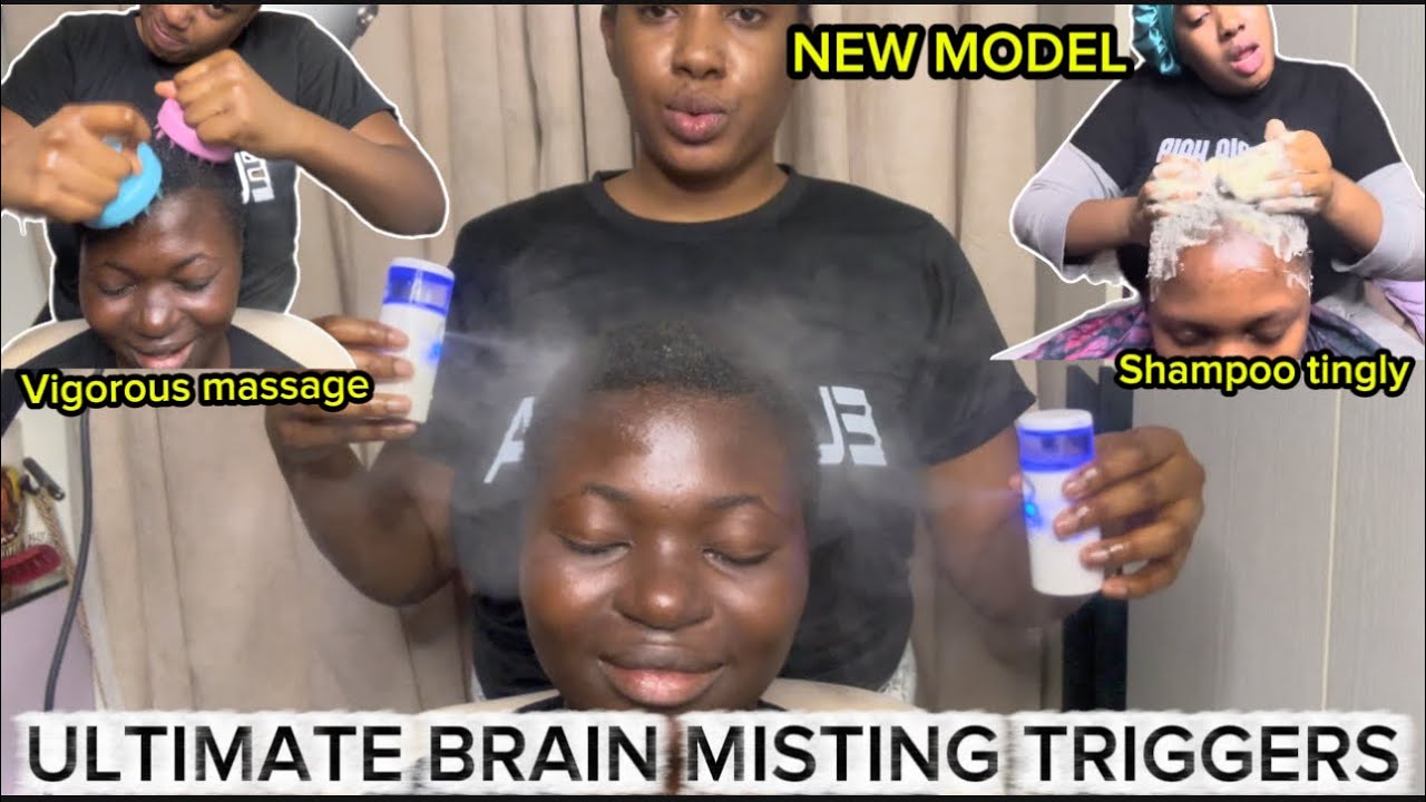 ASMR:FAST & AGGRESSIVE INDIAN HEAD MASSAGE, SALON SHAMPOO TINGLY TRIGGERS WIT RANDOM TOOLS FT GLORY 