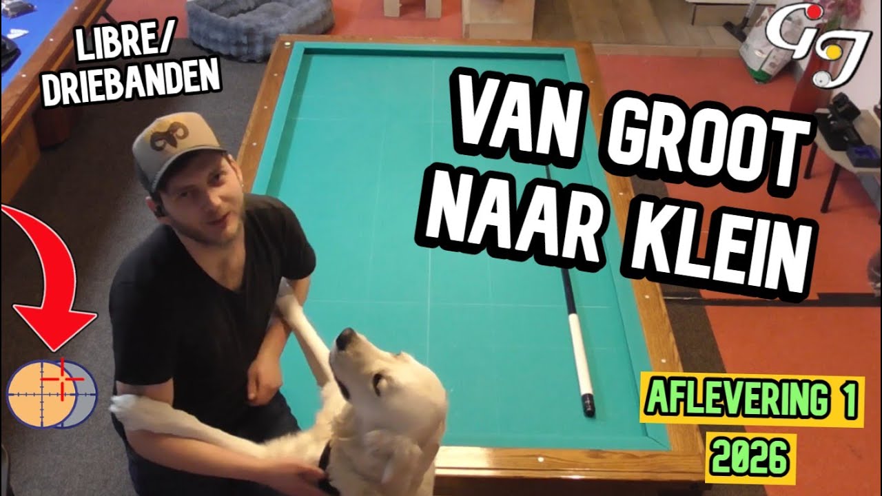 KEU BIJNA KAPOT VANWEGE STOMME MISSER! | Van Groot Naar Klein 2026 | Carambole Biljarten Libre | GJB