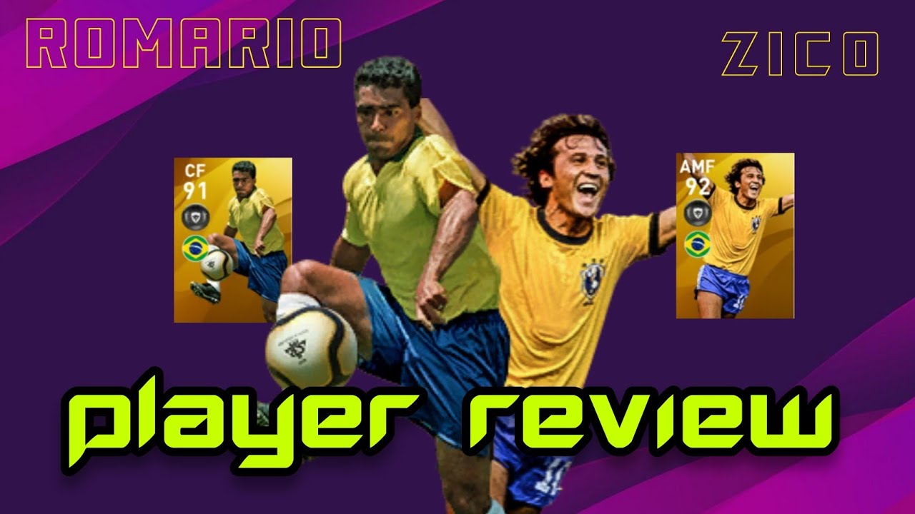 Legend Zico & Rom&aacute;rio Player Review pes2020 mobile🔥| 97 Rom&aacute;rio, 96 Zico Legends Box Draw Review 😱