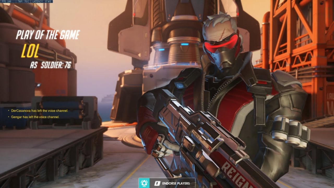 Overwatch Dafran Playing Buffed Soldier 76 -Is That A Human Aimbot Maybe?-