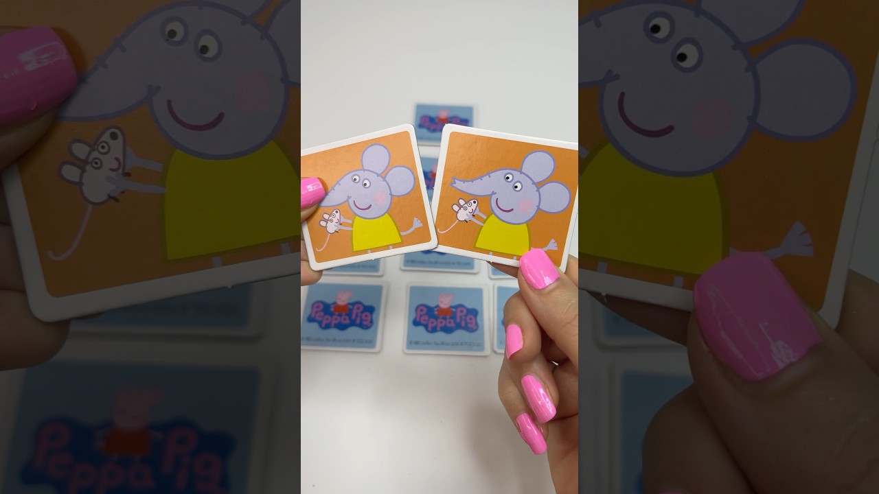 Unboxing and Review Peppa Pig&rsquo;s Matching Memory Card|ASMR Video ( last part)💥