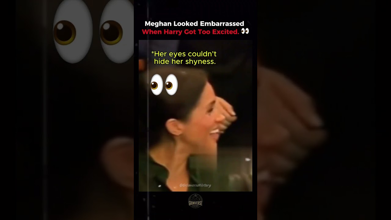 Меган выглядела смущенной, когда Гарри слишком разволновался. 👀#MeghanMarkle #princeharry