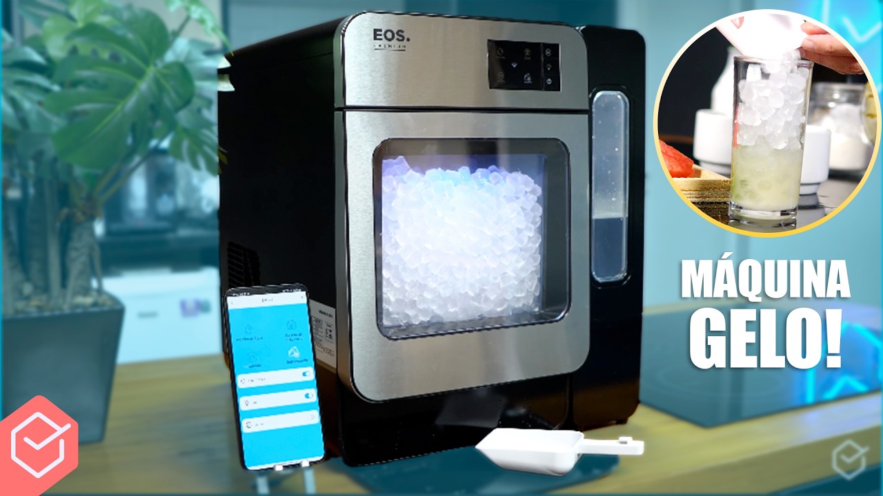 FINALMENTE comprei uma M&Aacute;QUINA DE GELO! MUDOU MINHA FESTA! // EOS ICE CRISTAL DRINK EMG03IS