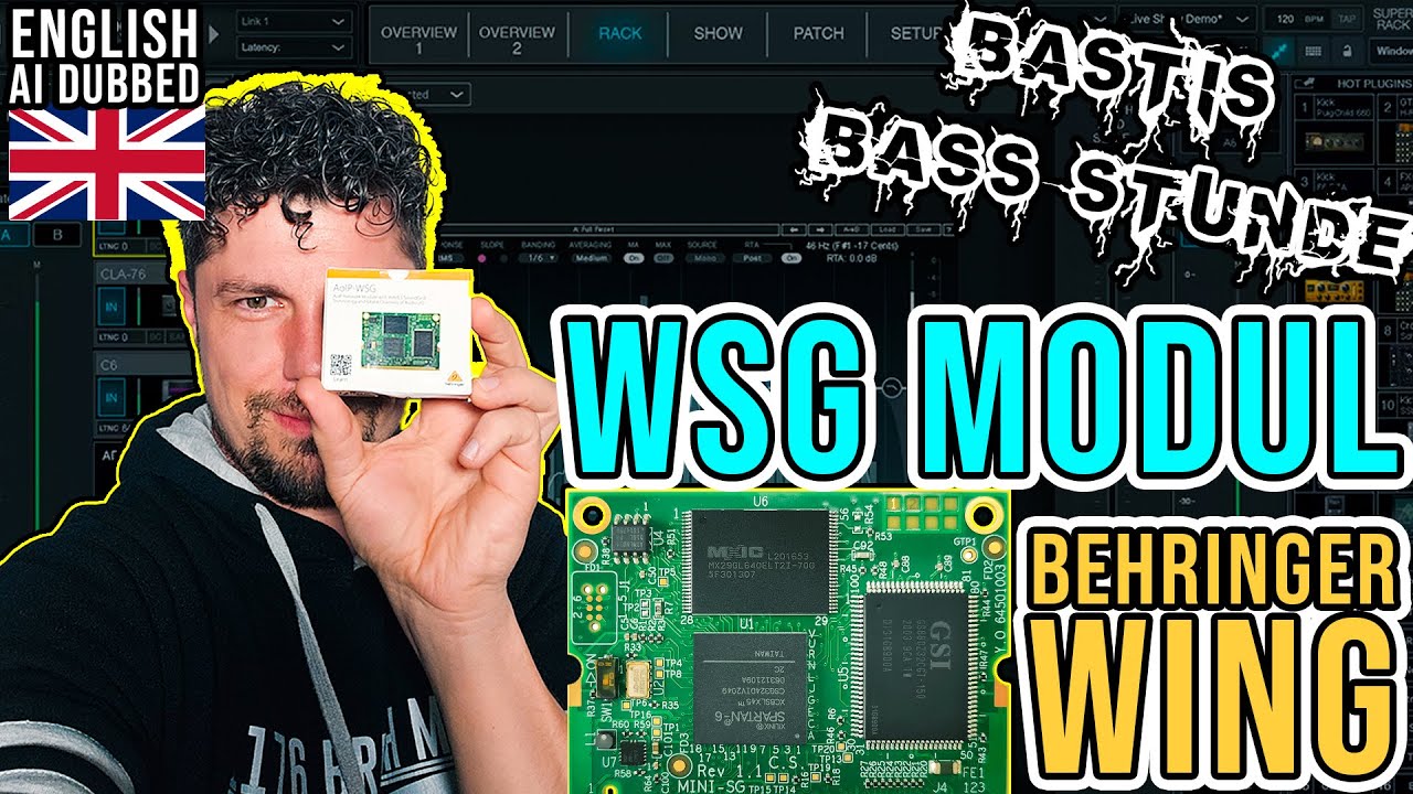Bastis Bass Stunde (English): Behringer WING Waves SoundGrid WSG Module AoIP #behringer #wsg