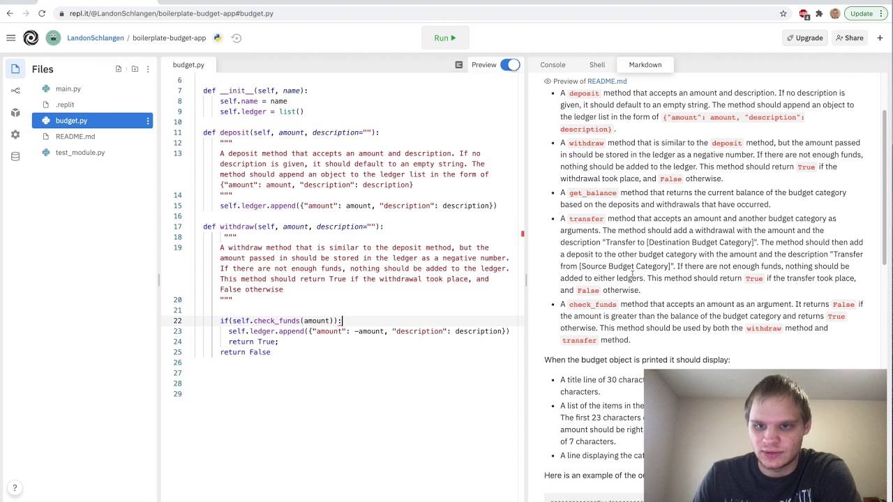 Budget App - Python | FreeCodeCamp
