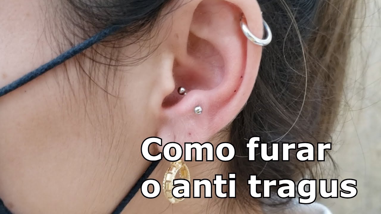 Como furar o anti tragus