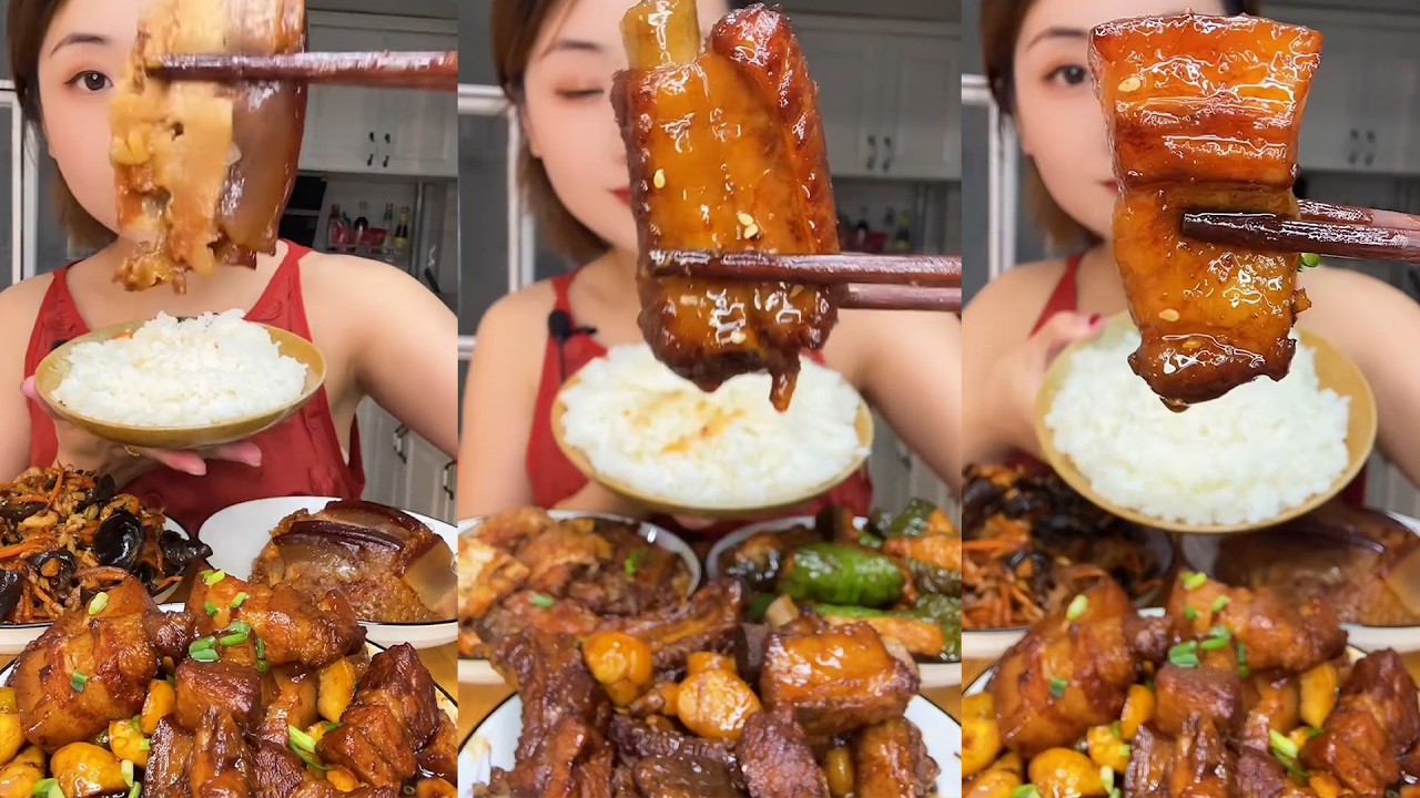 Mukbang Makanan Daging Babi & Ayam Pedas Banget Korea Super Nagih