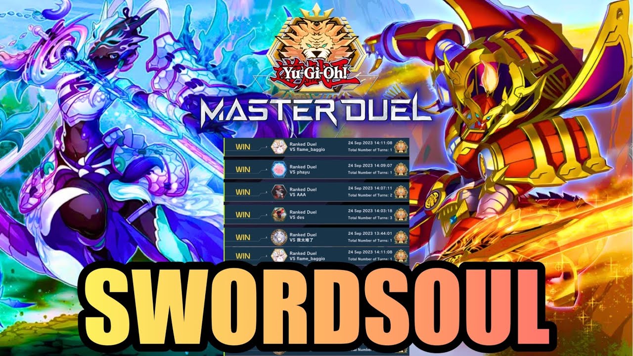 SWORDSOUL - BEST DECK in Master Rank! [Yu-Gi-Oh! Master Duel]