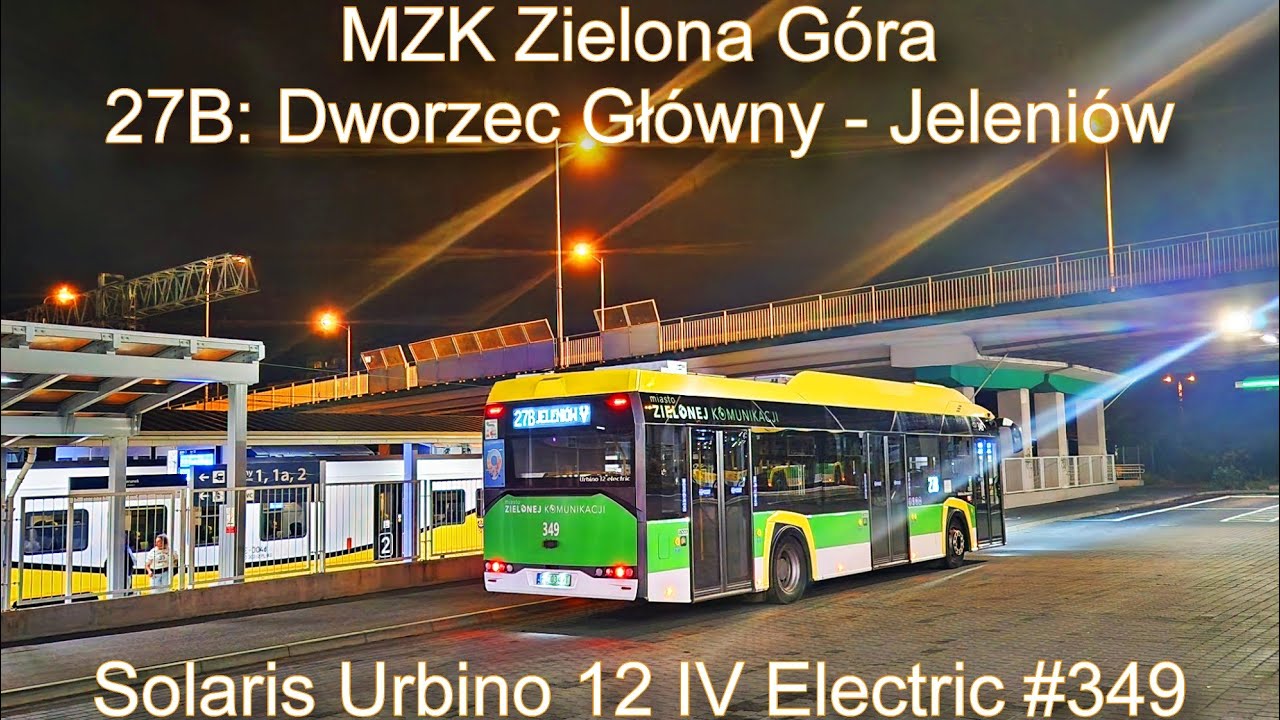 MZK Zielona Góra - Linia 27B, Solaris Urbino 12 IV Electric #349