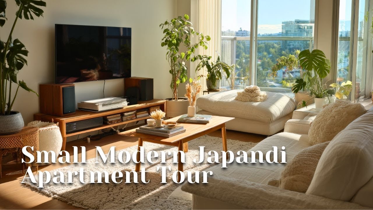 Small Modern Japandi Apartment Tour | Cozy Minimalist Space With Serene Aesthetic Vibes