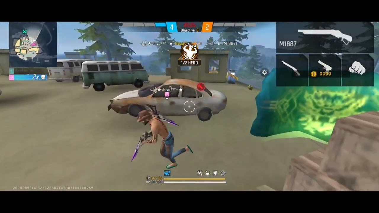 2 VS 2 custom challenge by random player| full phone gameplay video| pushpabhauff close range headsh