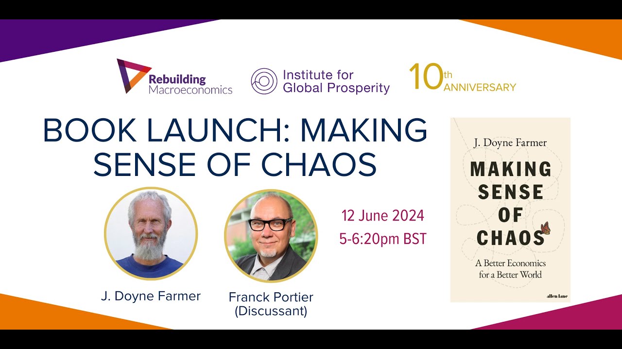 Book Launch: Making Sense of Chaos by J. Doyne Farmer - 12 June 2024