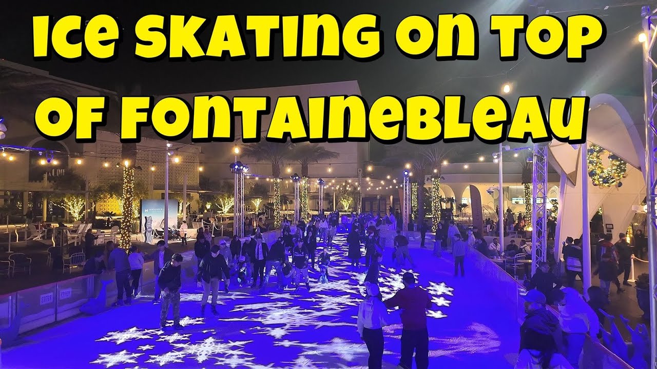 Fontainebleau Ice skating Christmas 2024