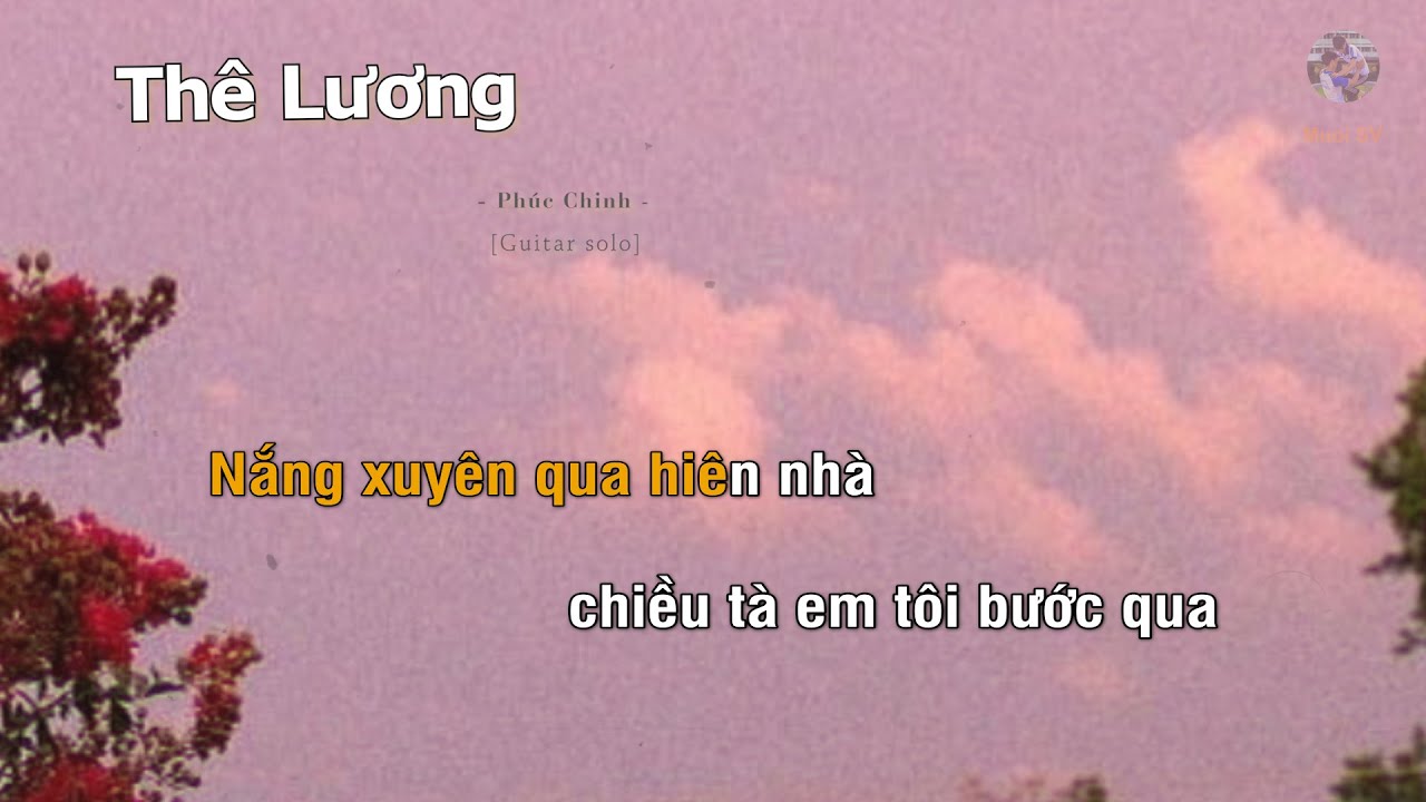 THÊ LƯƠNG - PHÚC CHINH (Guitar beat solo karaoke) | Muối SV