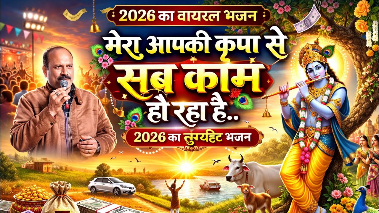 ऐसा गाया जो सभी छूमने लगे, करते हो तुम कन्हैया मेरा नाम हो #bajan #viral 