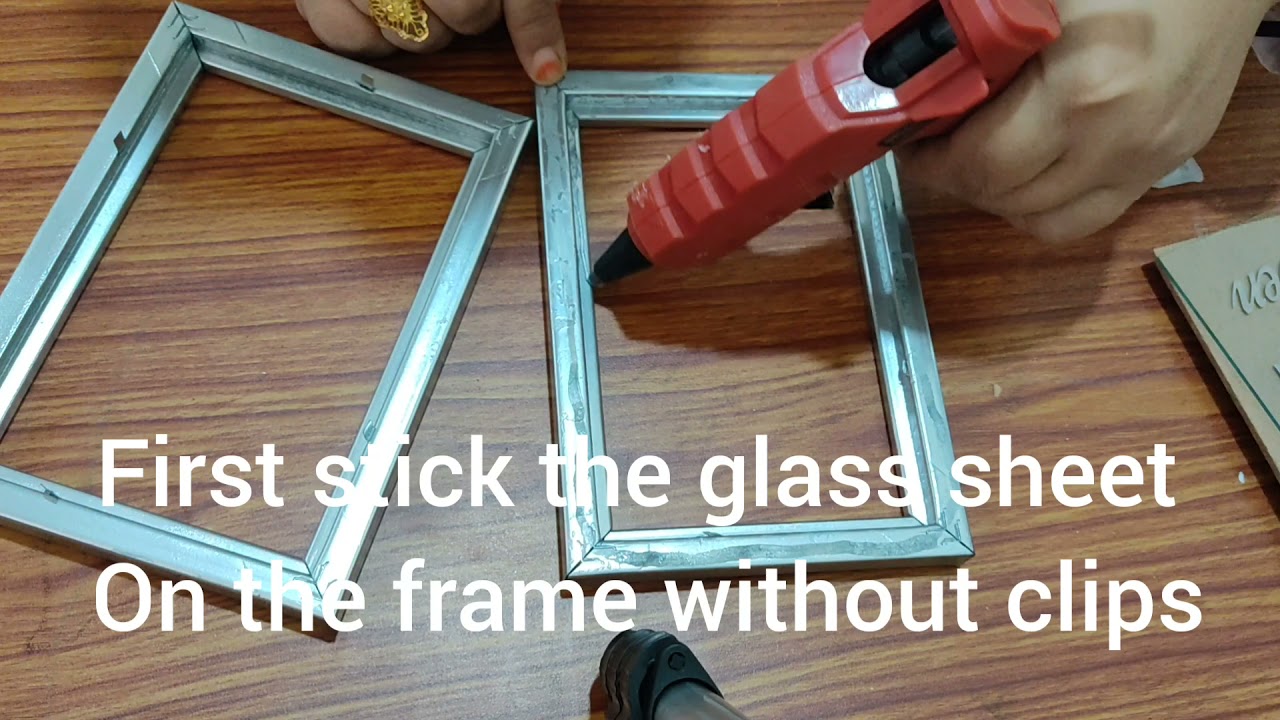 Shadow box frame with photo frames