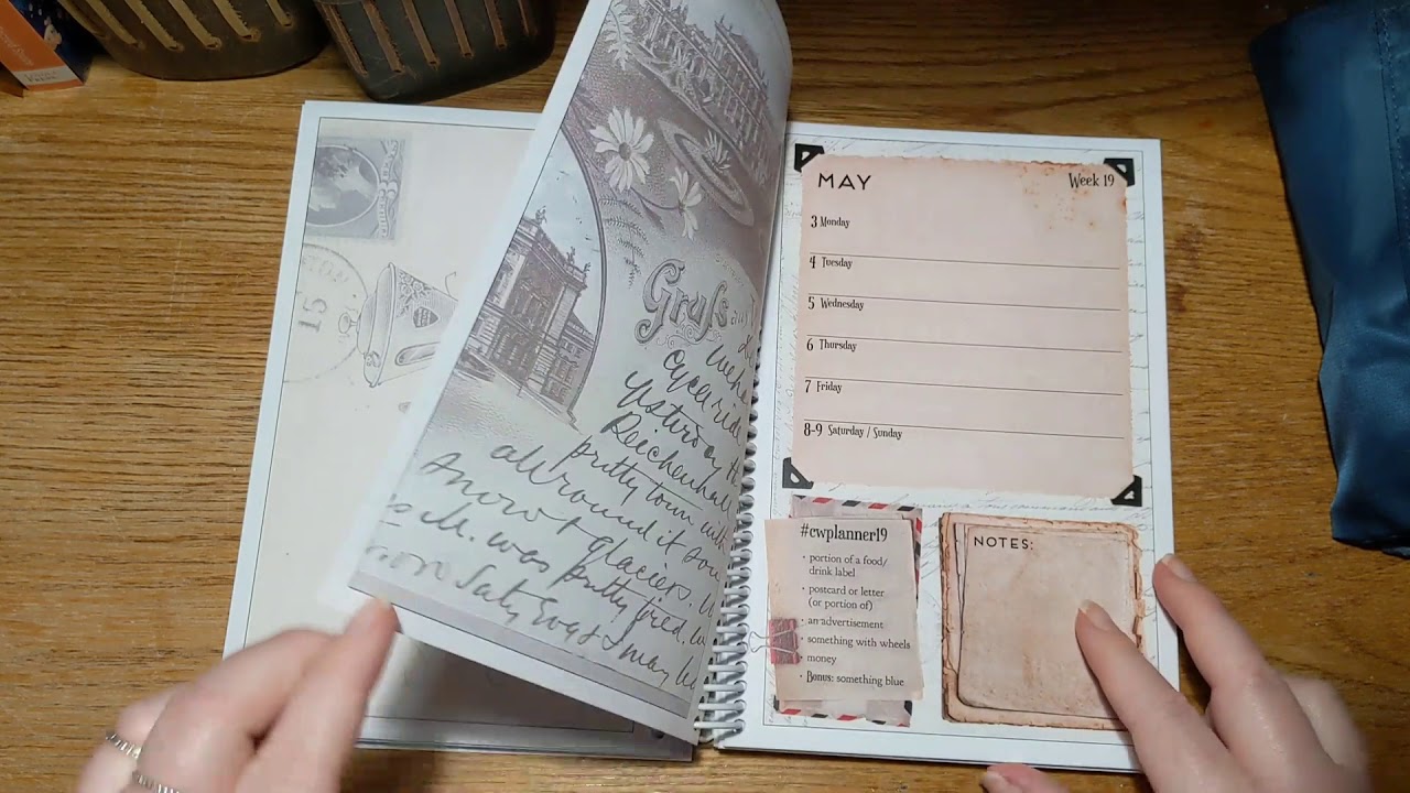 collage weekly planner 2021 flip through #cwplanner by Margarete Miller