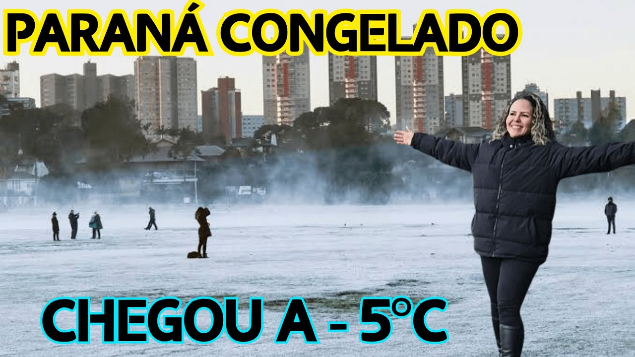 1ª GEADA DO ANO EM CURITIBA❄️🌬: Agora congelou tudo e (está lindo!)