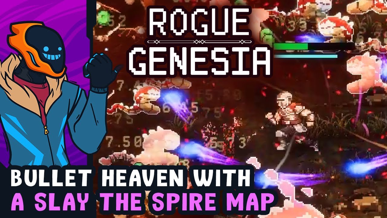 Bullet Heaven With A Slay The Spire Map & Relics - Rogue Genesia [Demo]
