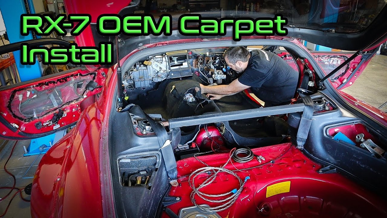 FD RX7 Insulation and Carpet Install