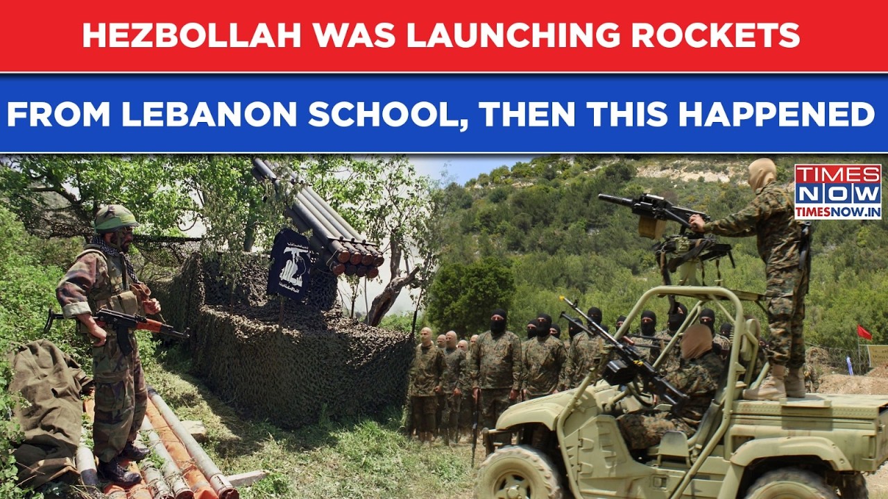 IDF Removes Threat After Catching Hezbollah Firing Rockets From Lebanon School| Israel's Video Proof