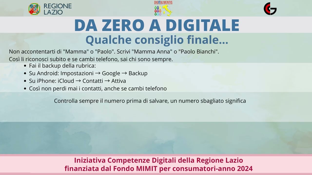 Modulo 2 - Comunicazione digitale  Restate in contatto con le persone - parte 3