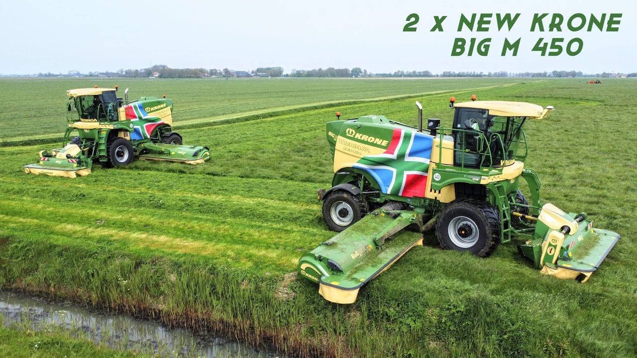 2 x Krone Big M 450 | First cut | Loonbedrijf Wieringa | 1e snede