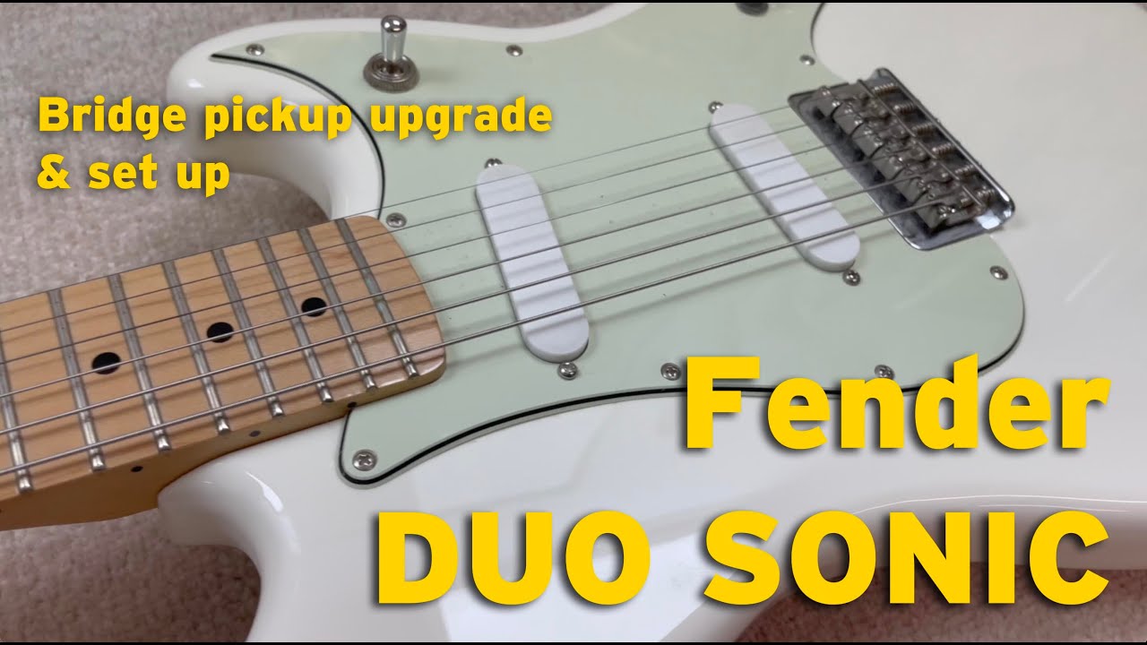 Fender DuoSonic pickup swap and set up