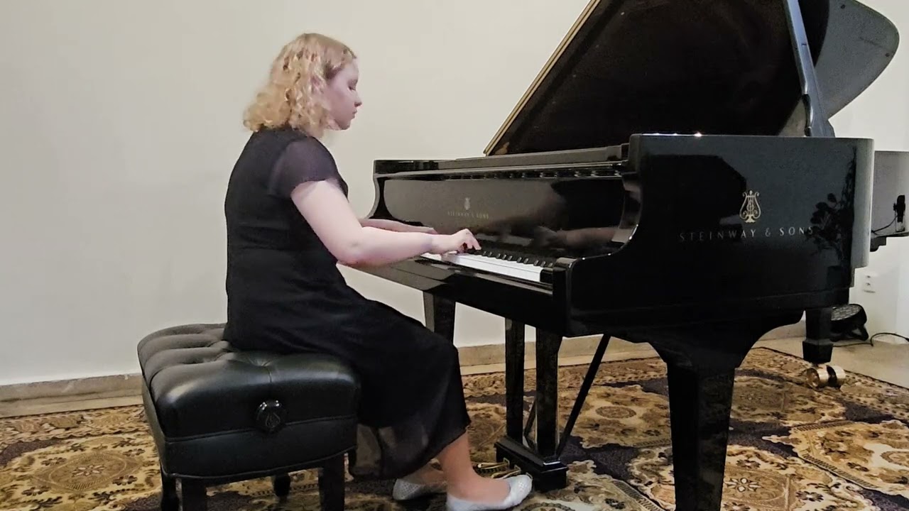 Sergei Bortkiewicz: Etude in F Sharp Minor op. 15 No. 9, Pianist Anna Smerdova