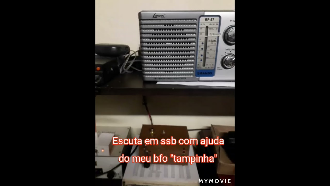 Escuta de qso em ssb (40 metros) com o bfo tampinha.