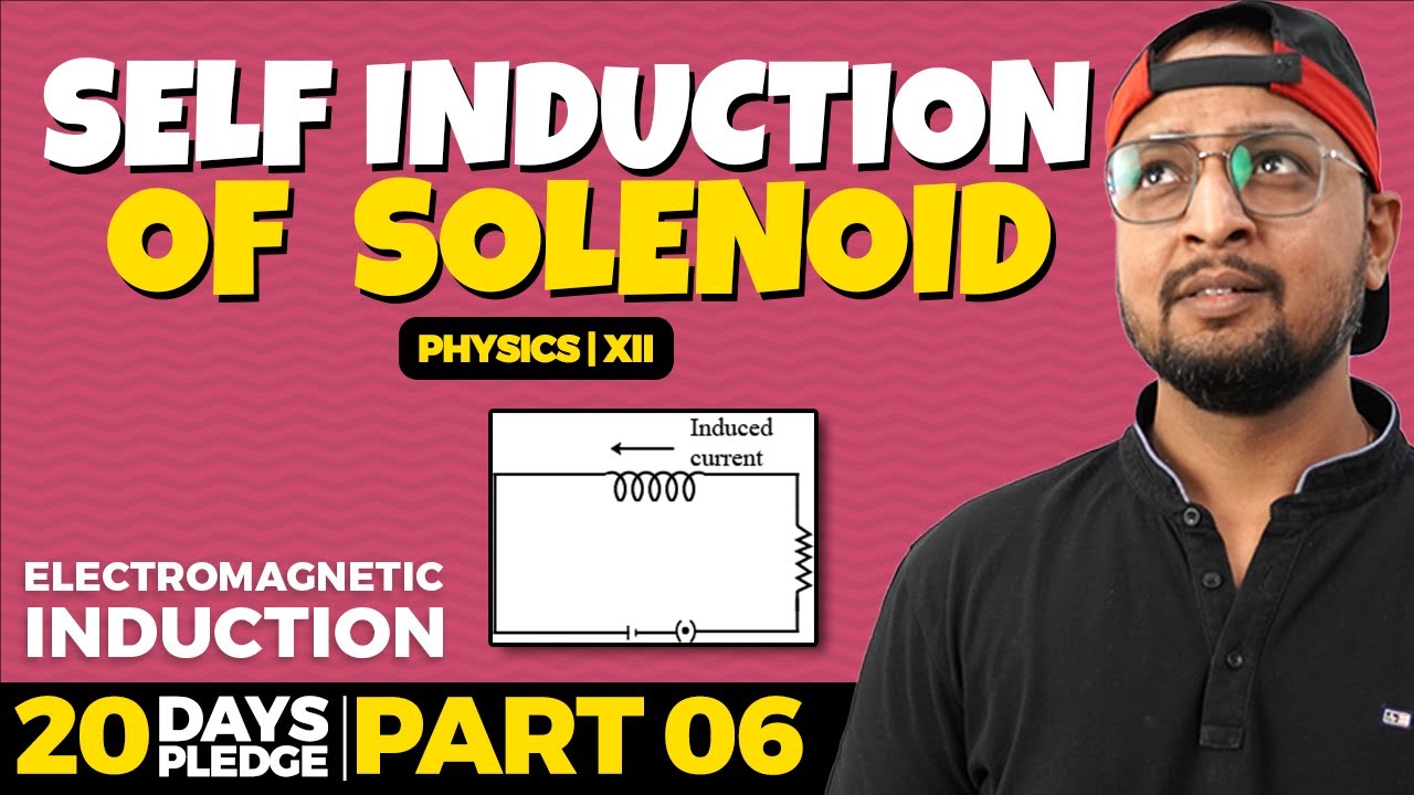 55. Self Induction of a Solenoid| Electromagnetic Induction | CBSE | NCERT | Physics Baba 2.0