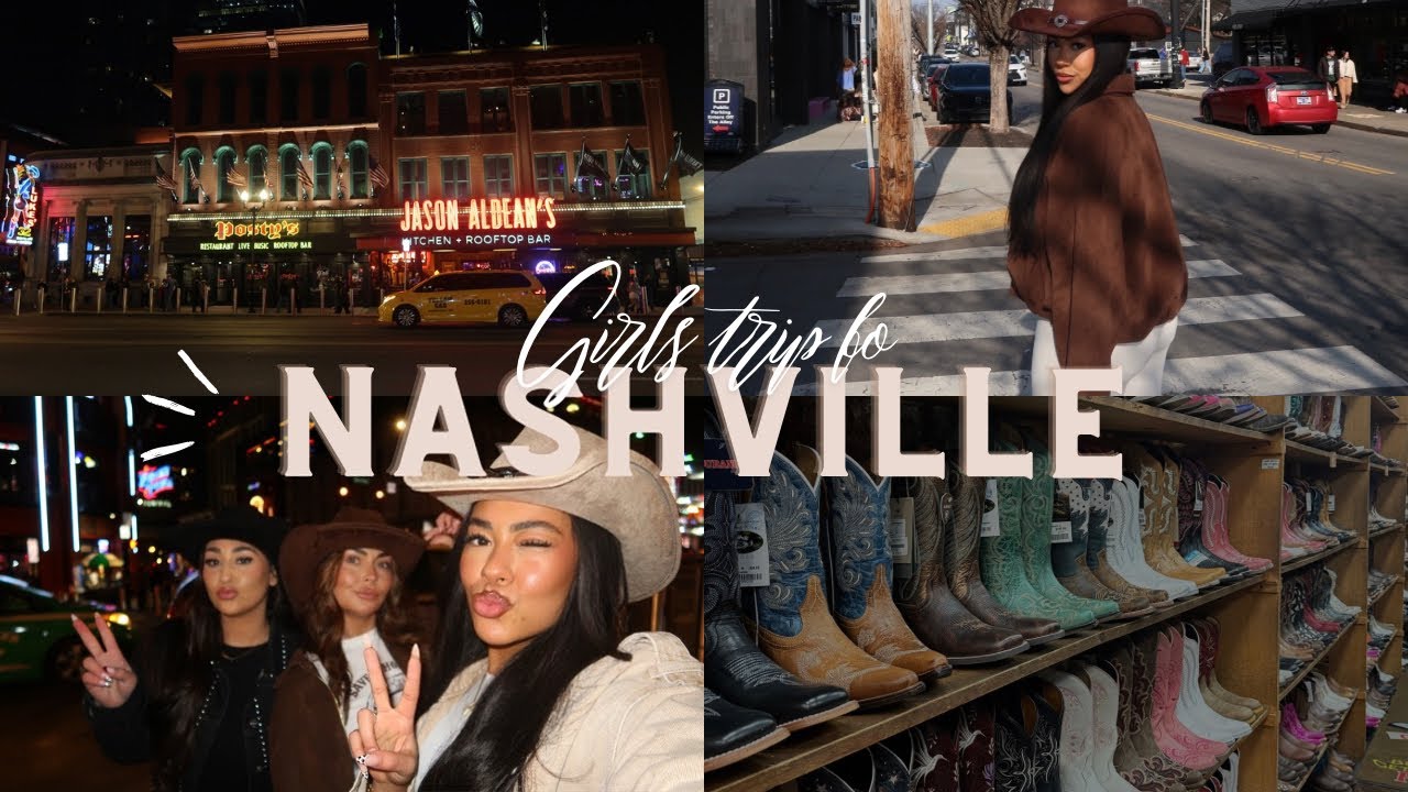 GIRLS TRIP TO NASHVILLE, TENNESSEE !!!- Broadway, Shopping, Eating Viral Foods, Exploring
