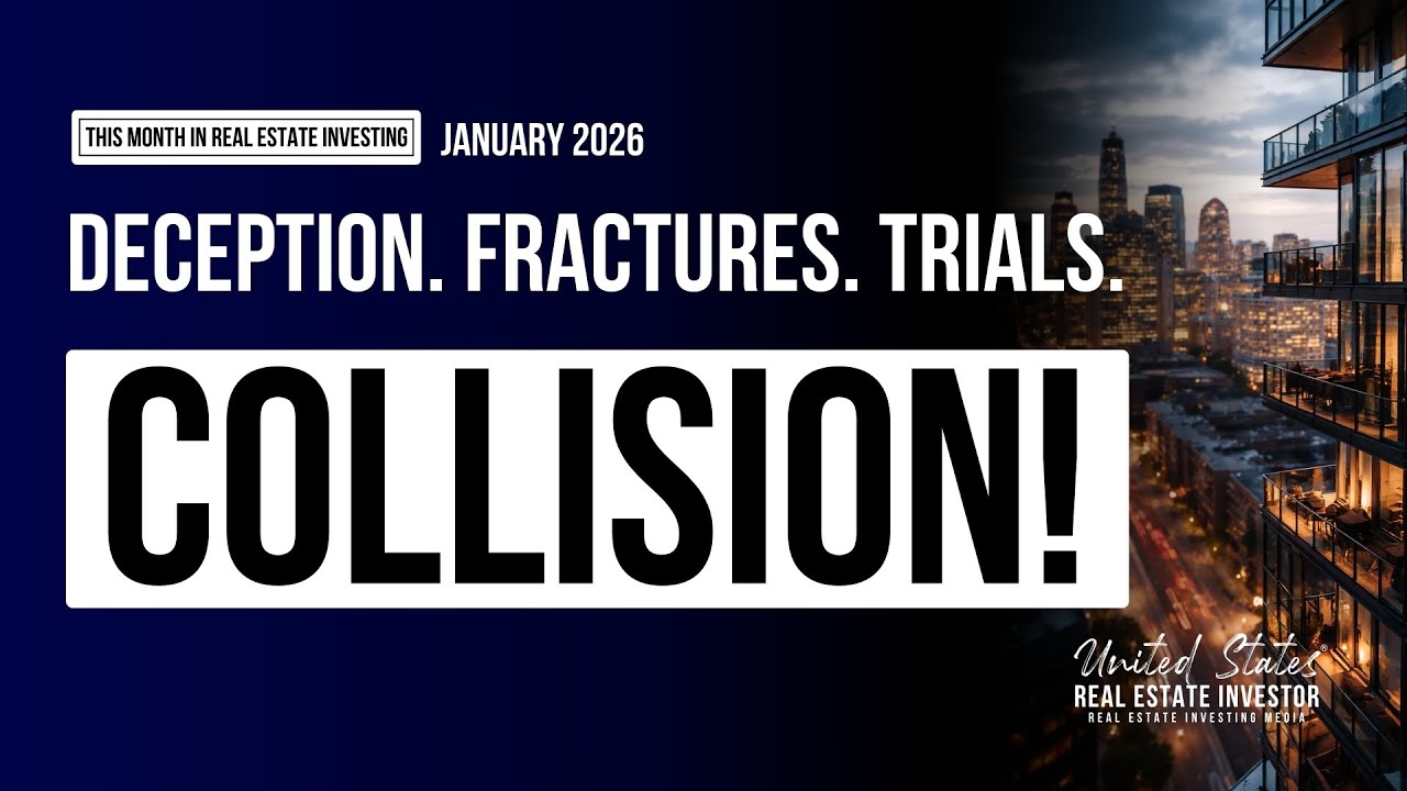 This Month In Real Estate Investing, January 2026 • Deceptions. Fractures. Trials. Collision!