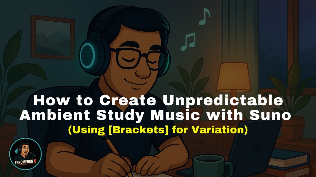 How to Create Unpredictable Ambient Study or Work  Music with Suno AI Using Brackets for Variation
